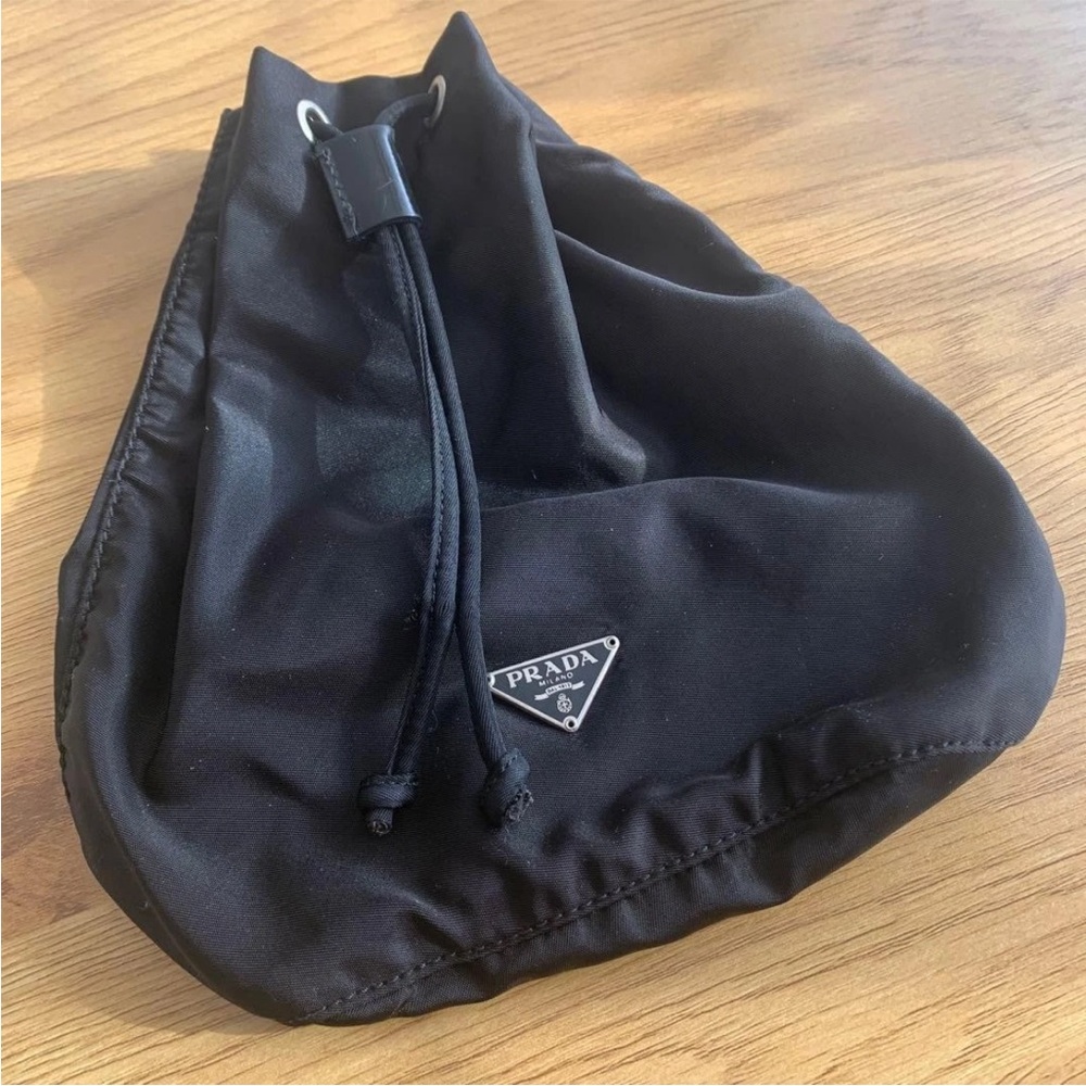 Prada Black Mini Drawstring Bag - image 4